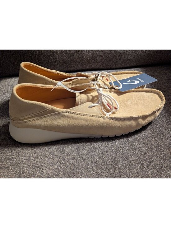 Olukai KaA Driver M Golden Sand Premium Suede Mens Loafers Size 10